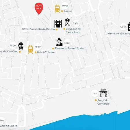 2br At Historical Chiado Daire